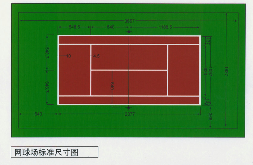 網球場平面圖